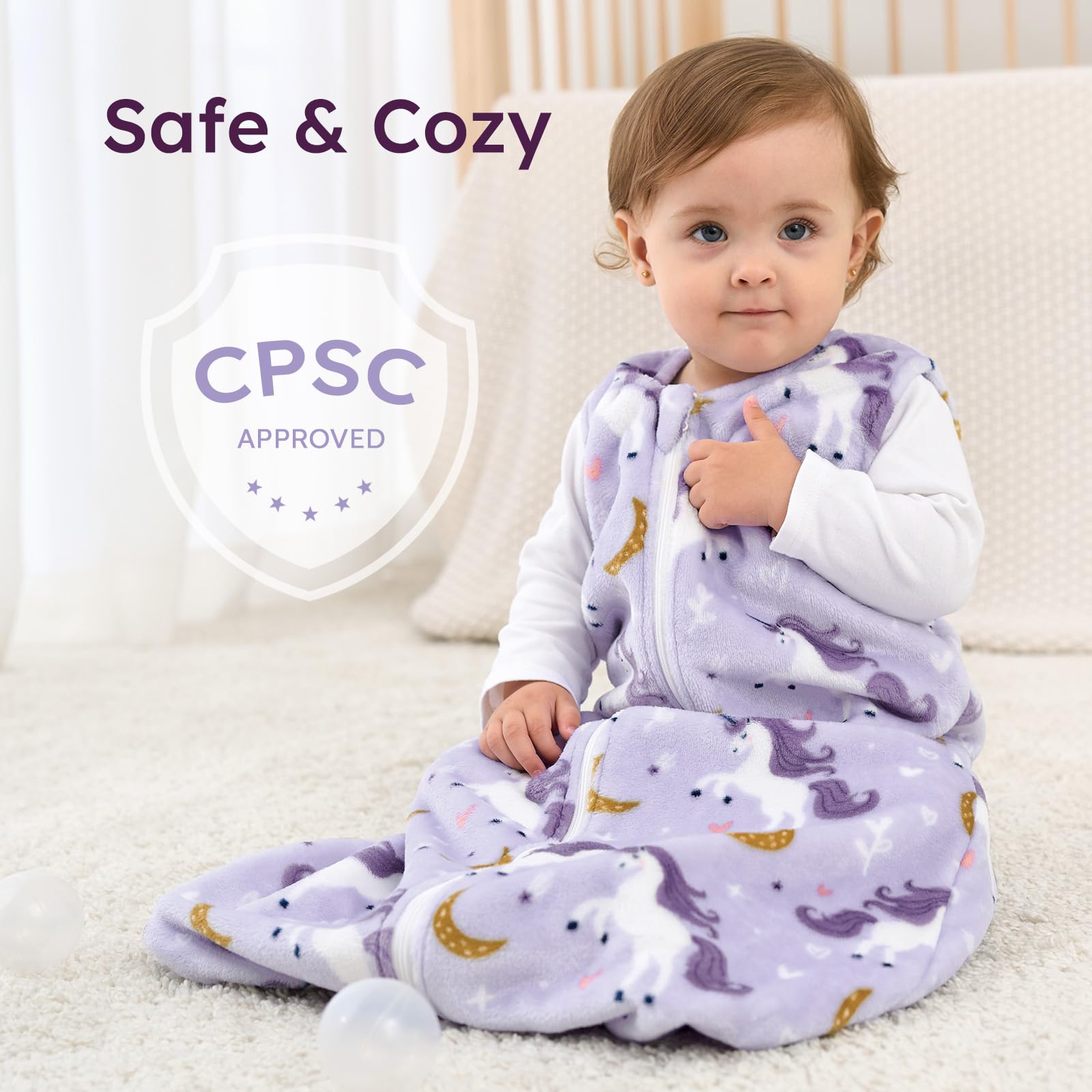 Yoofoss baby sleep sack two-pack, machine washable and convenient
