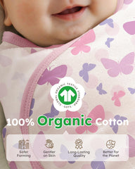 Yoofoss baby swaddle adjustable snug fit with velcro for secure wrap.