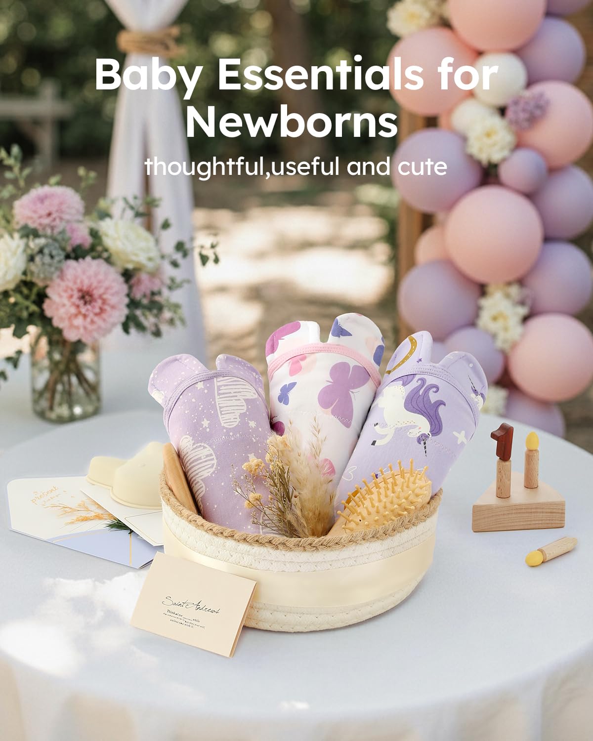 Yoofoss baby swaddle machine-washable construction reduces laundry.