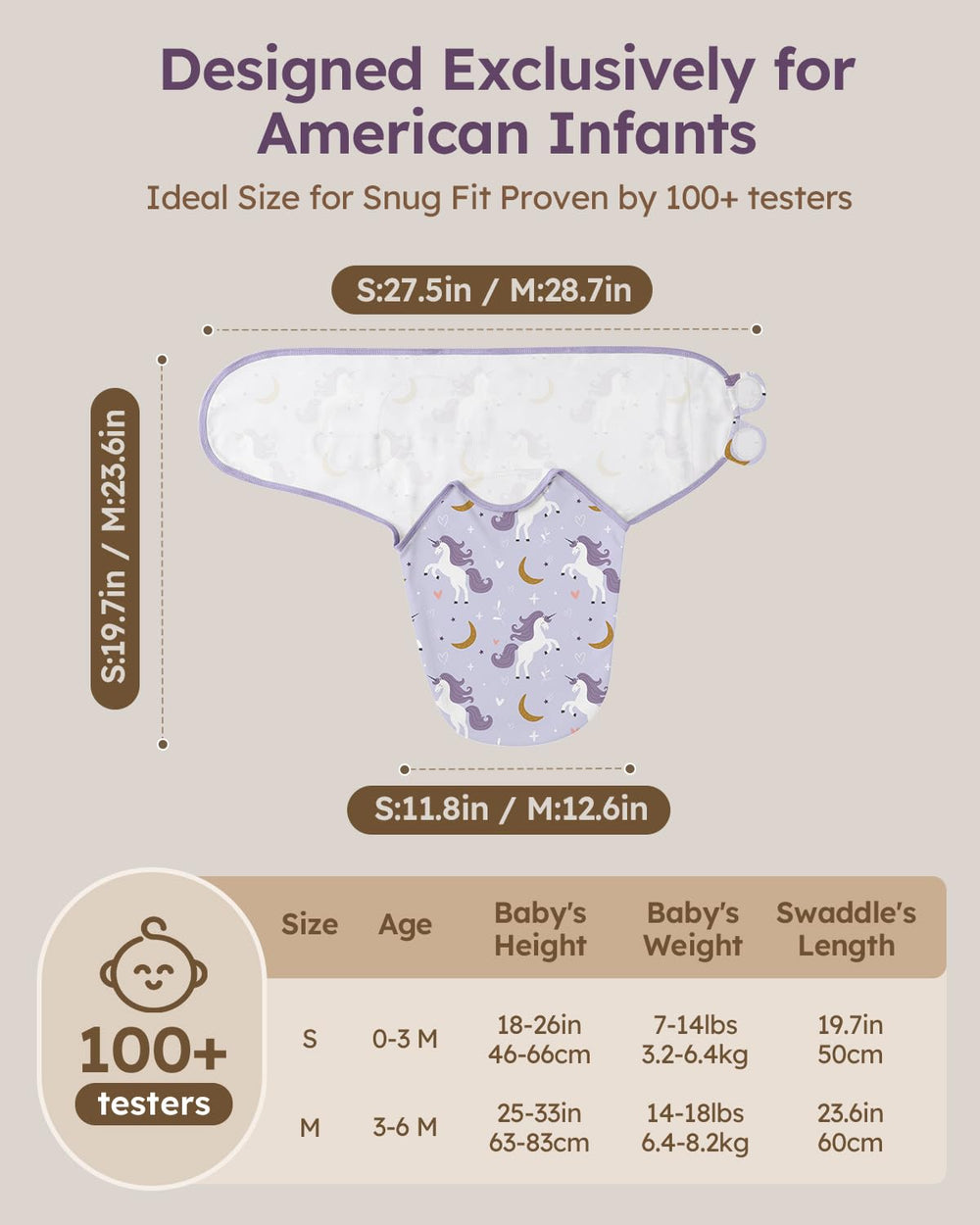 Yoofoss baby swaddle breathable fabric for year-round comfort.
