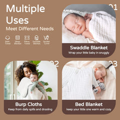 Yoofoss 32x32 inch hooded towel ideal for babies and toddlers after baths.