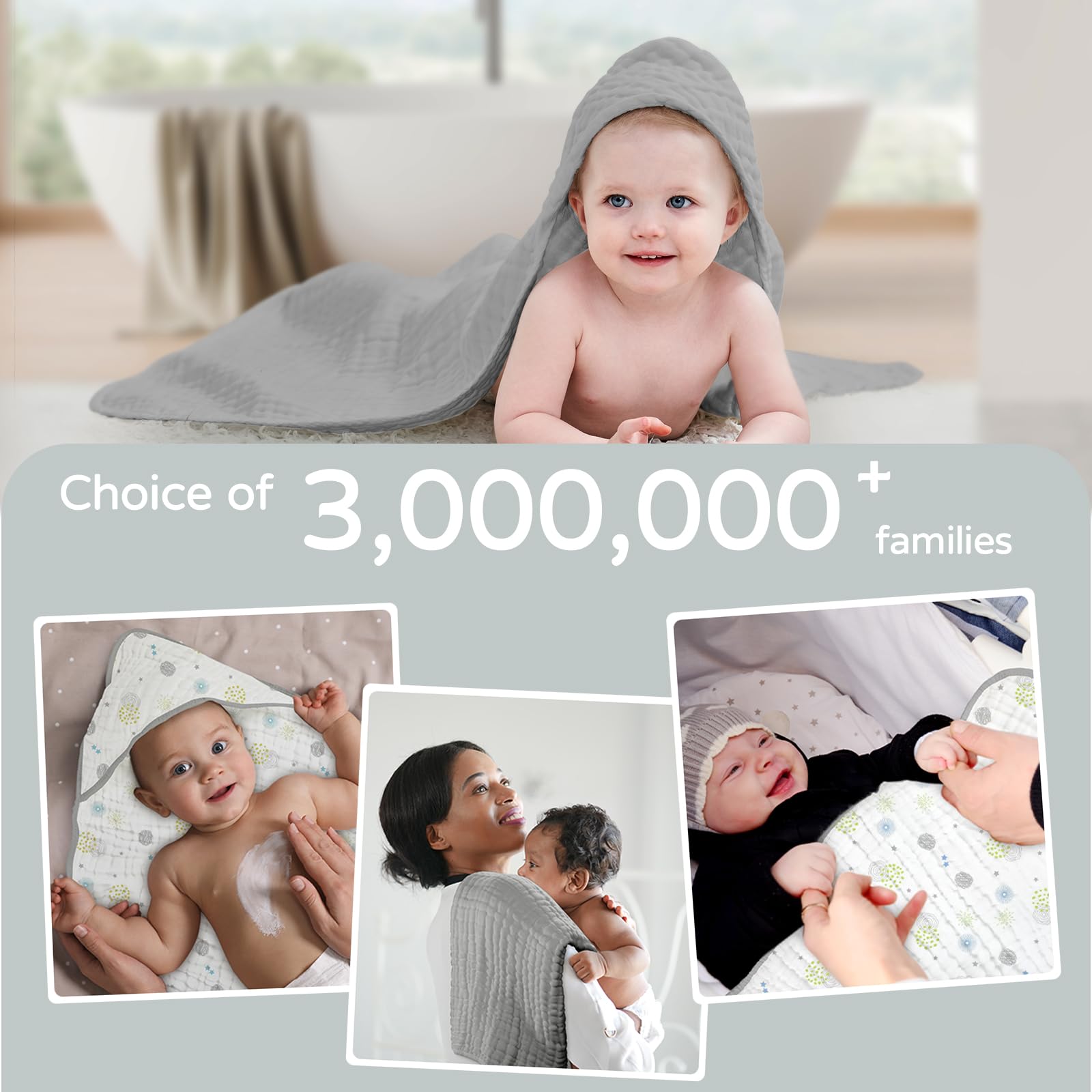 Yoofoss two-pack towel set for easy daily changes