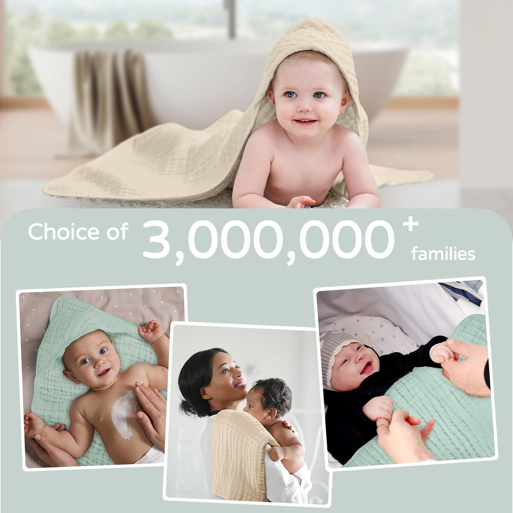 Yoofoss baby towel set 2-pack — convenient for quick changes and cleanups.