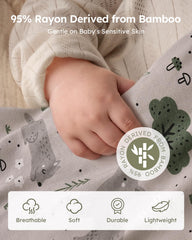 Yoofoss bamboo sleep sack 1tog closeup highlights snug warmth for year-round comfort