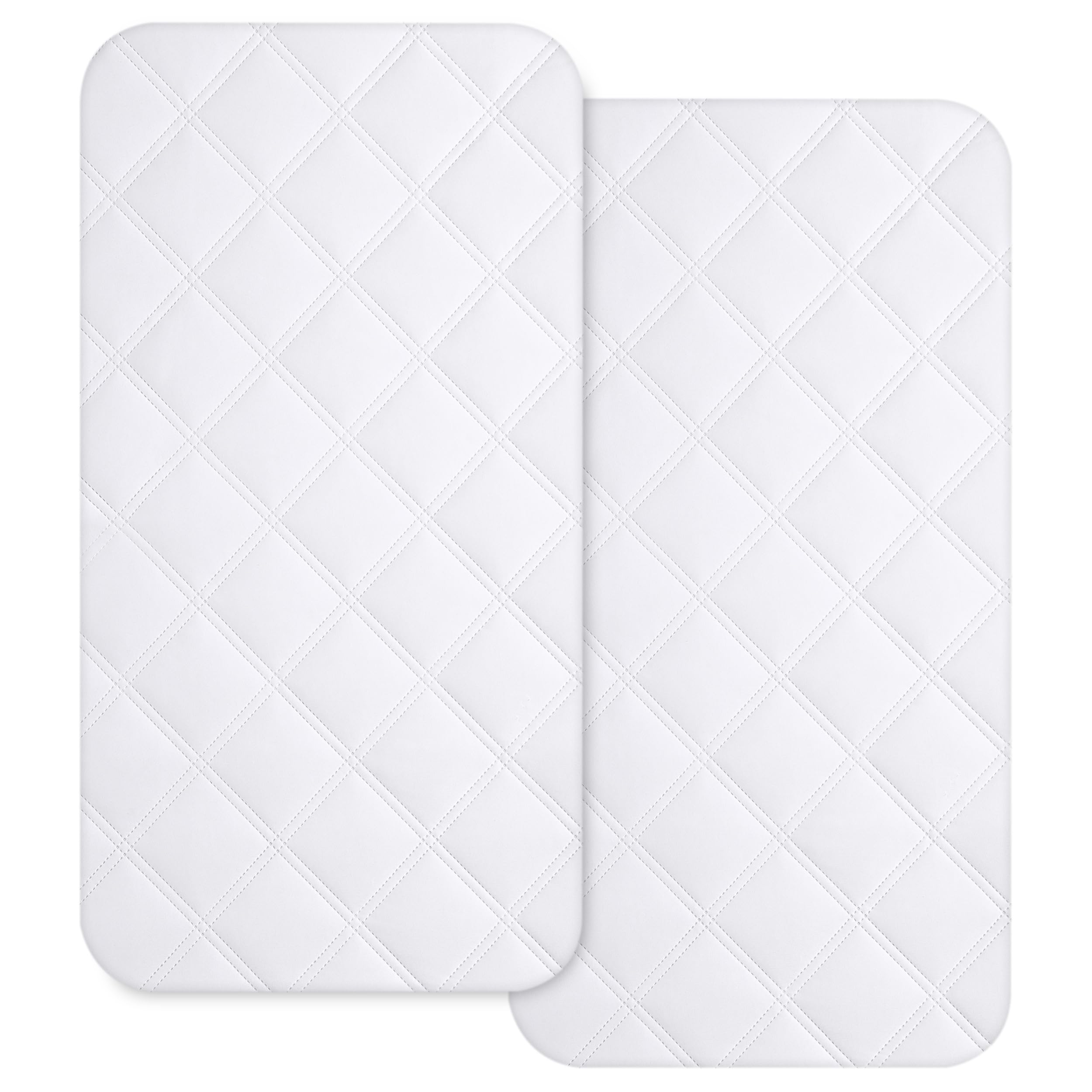 Yoofoss bassinet pad cover close-up shows soft fabric for gentle, breathable comfort.