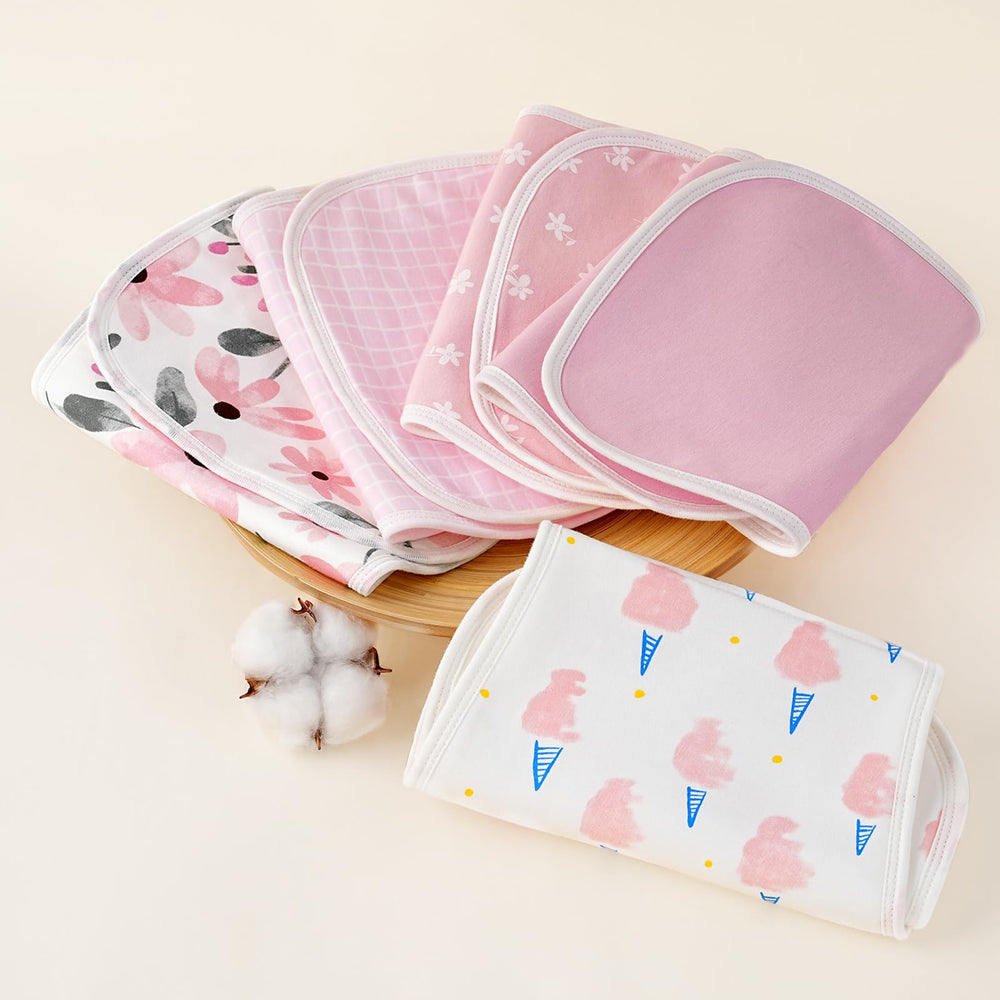 Yoofoss burp cloths are easy to care for and durable after washes