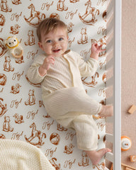 Yoofoss crib sheet with elastic band easy on-off and secure