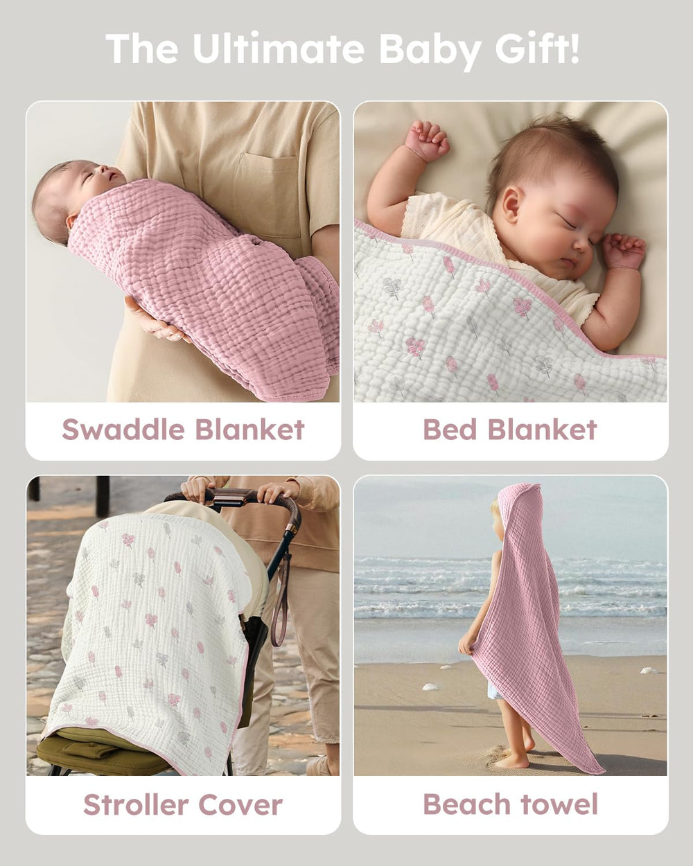 Yoofoss gift-ready towel set suits newborns and toddlers for thoughtful baby gifts.