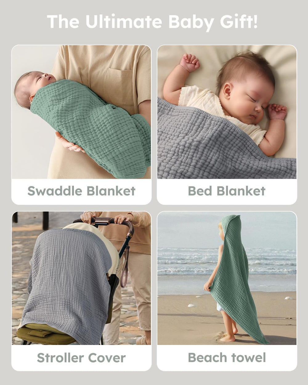 Yoofoss giftable hooded towel set in gift-ready packaging
