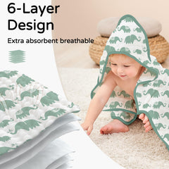 Yoofoss 2-pack muslin towels emphasize durability and everyday use for families.