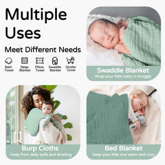 Yoofoss hooded baby towel 2-pack packaging demonstrates convenient daily changes.
