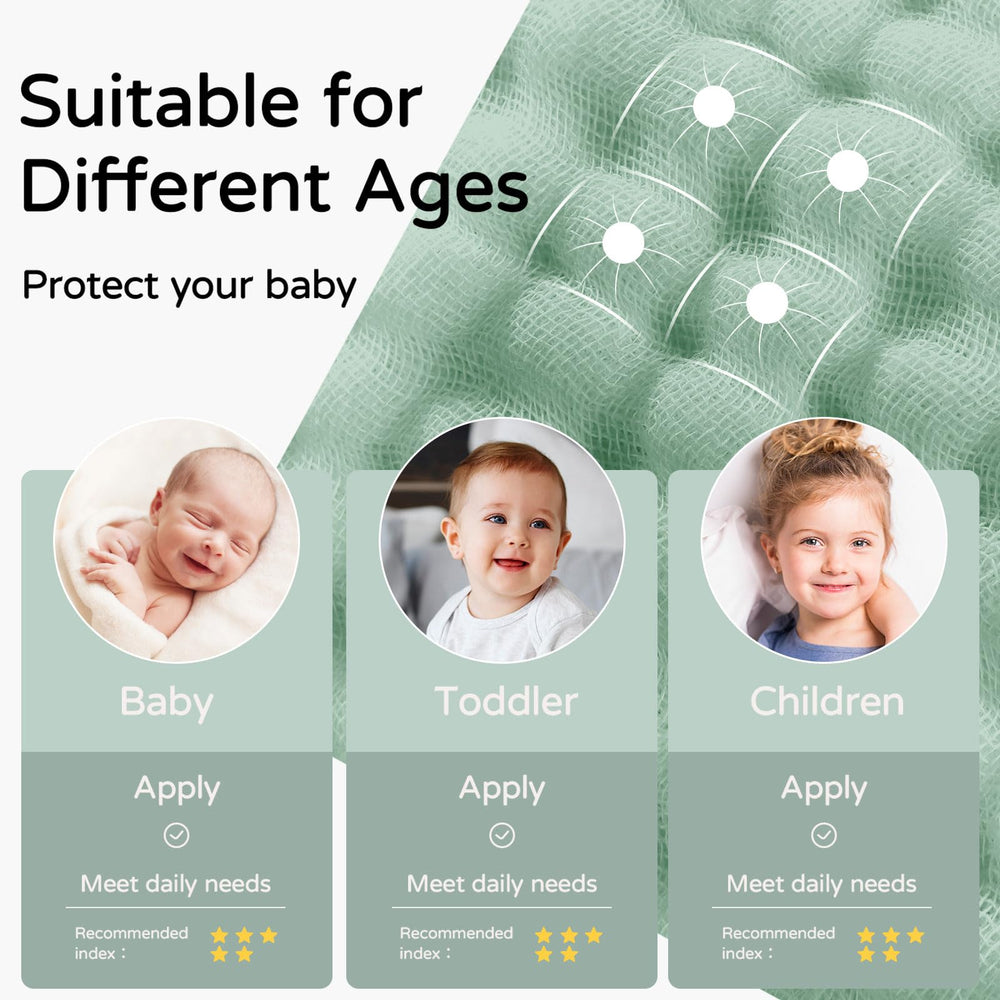Yoofoss hooded baby towel 32x32 inch size fits newborns to toddlers.