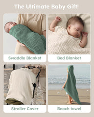 Yoofoss hooded baby towel measures 32x32 inches for growing kids