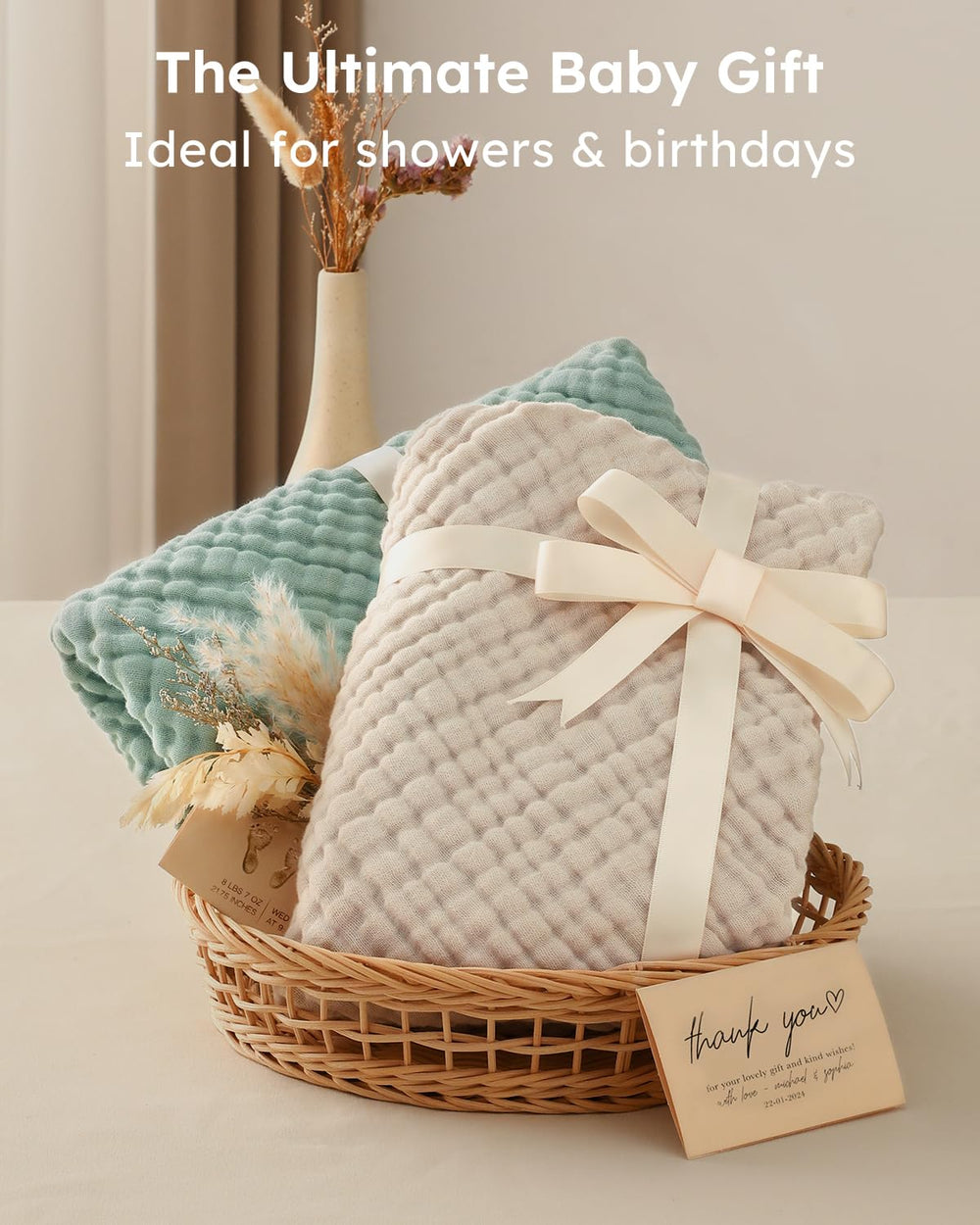 Yoofoss hooded baby towel packaged, a versatile unisex gift option