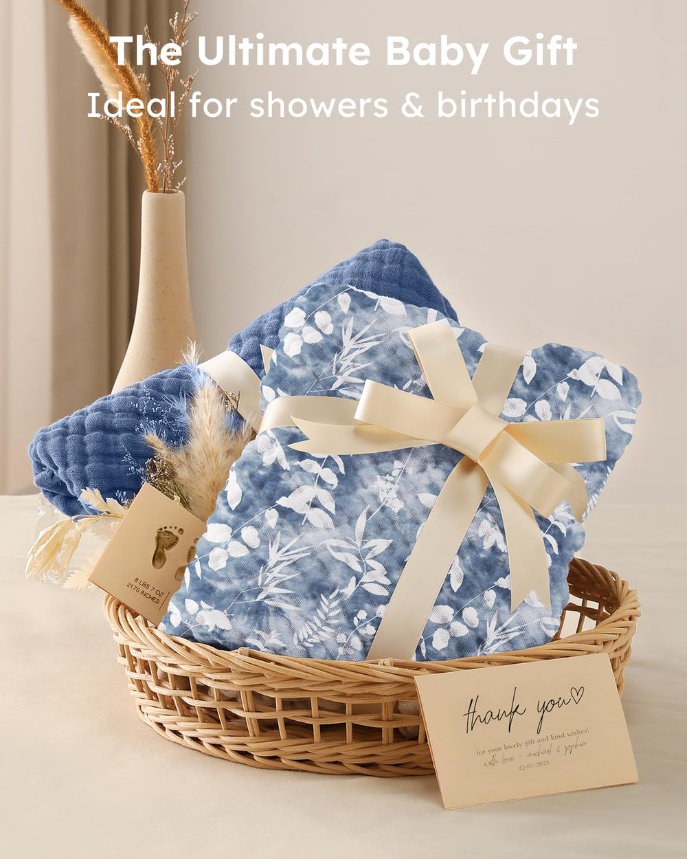 Yoofoss hooded baby towel easy-care, machine washable and quick-dry.