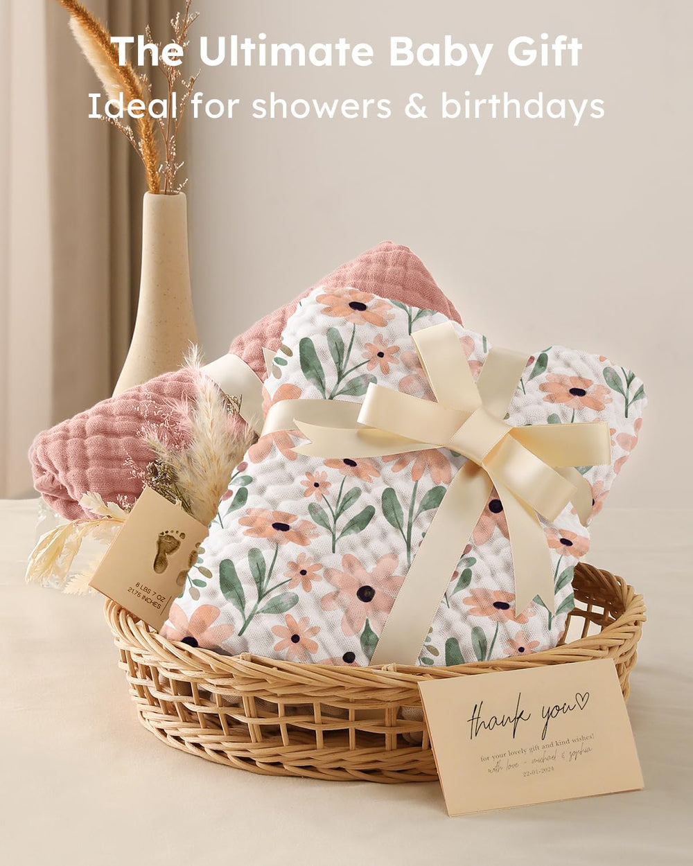 Yoofoss hooded baby towel is machine washable and quick-drying for easy care.