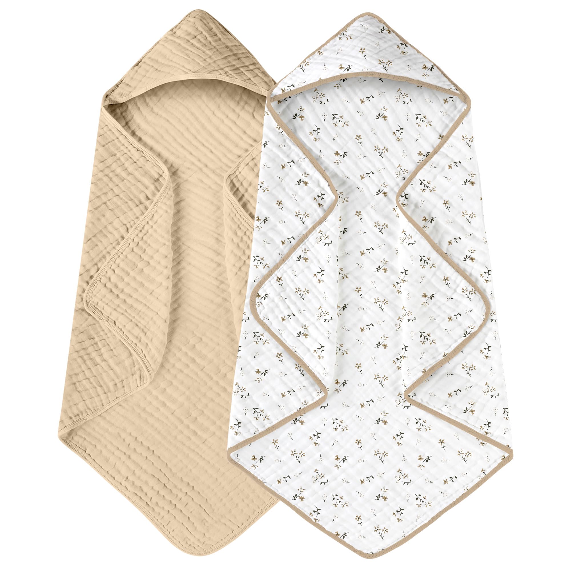Yoofoss hooded baby towel newborn setup shows cozy bath time warmth and absorbency