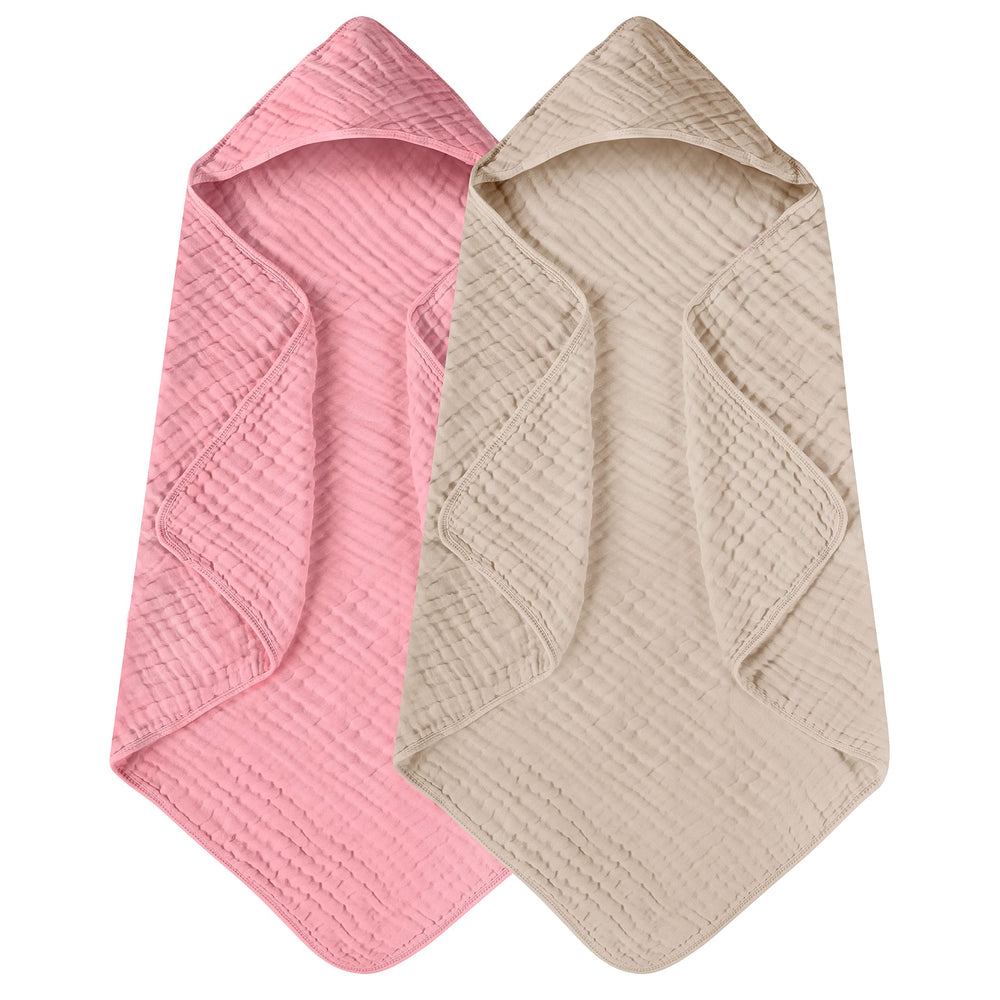 Yoofoss hooded baby towel soft closeup shows plush muslin fabric for gentle drying.
