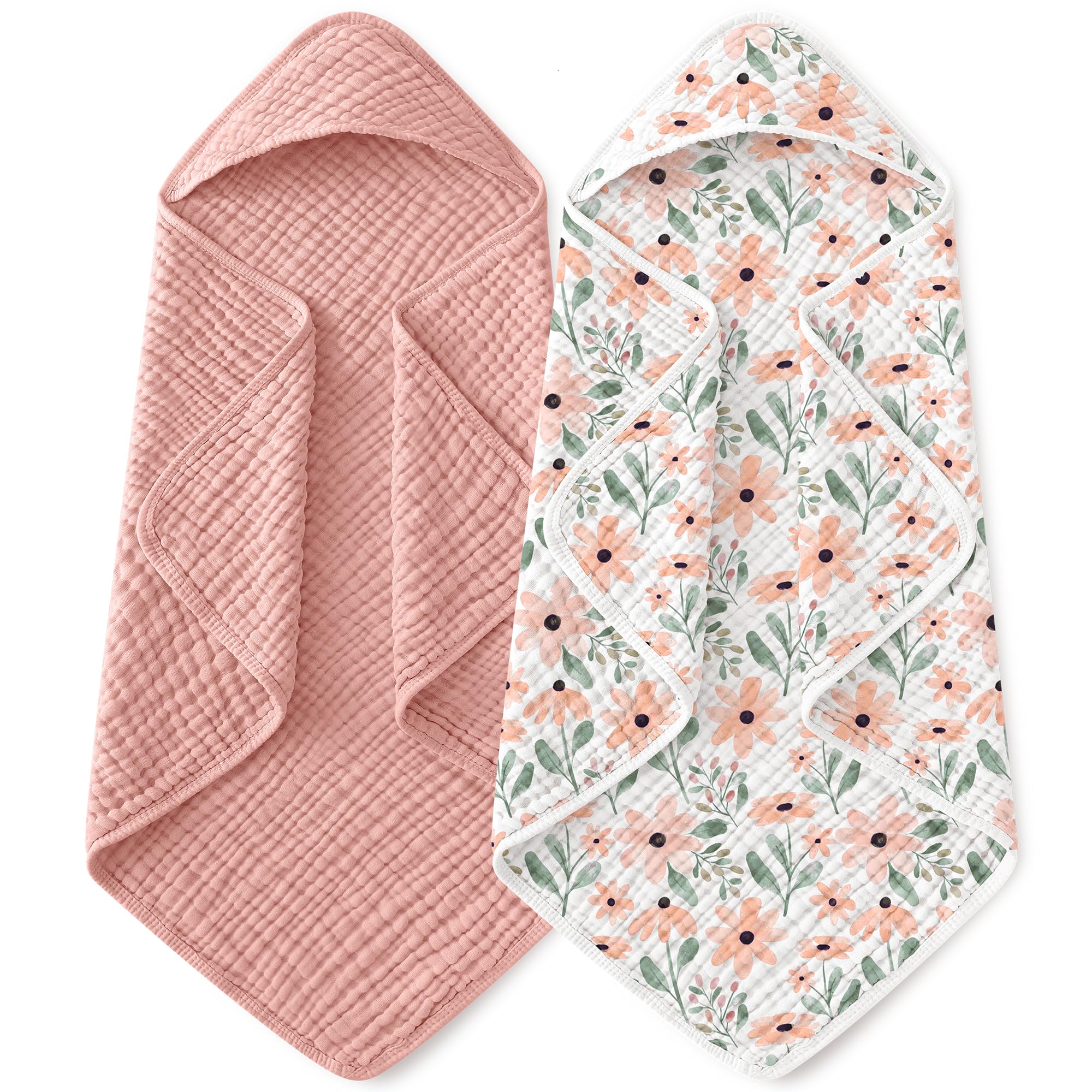 Yoofoss hooded baby towel soft finish for newborns and sensitive skin.