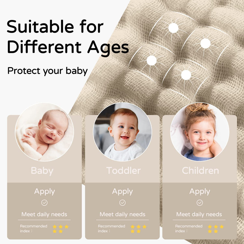 Yoofoss hooded baby towel swaddle-ready scene communicates versatile use after tub or pool.