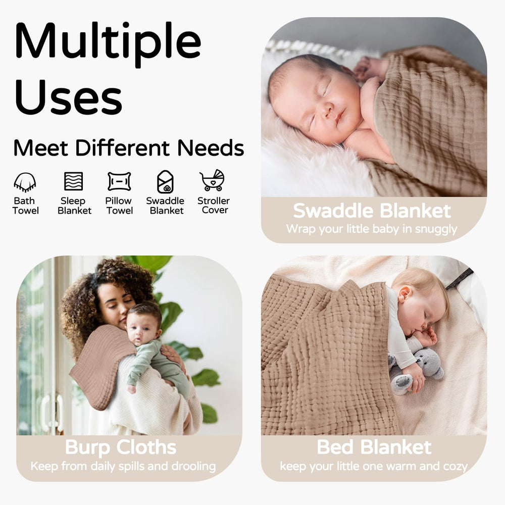 Yoofoss hooded towel 32x32 inches provides roomy newborn-to-toddler coverage.