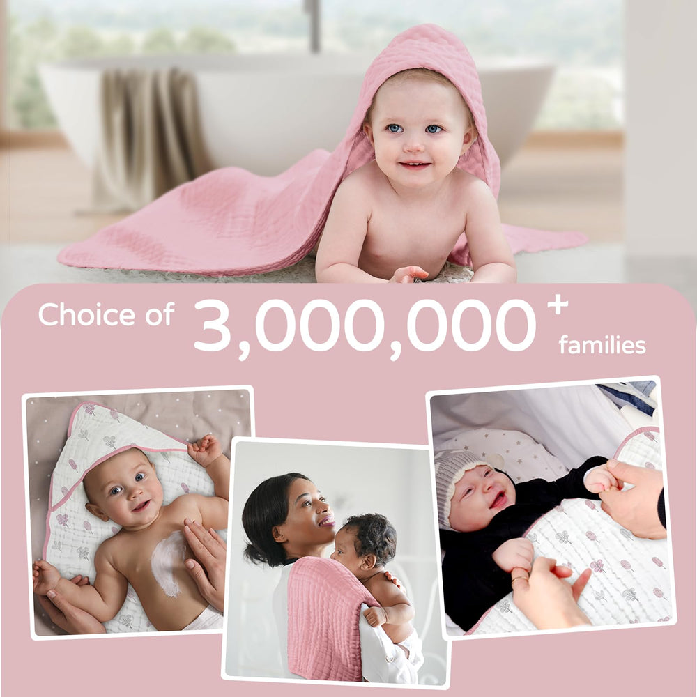 Yoofoss hooded towel easy care with machine wash and quick dry for busy parents.