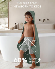 Yoofoss hooded towel drying baby after bath in a cozy scene