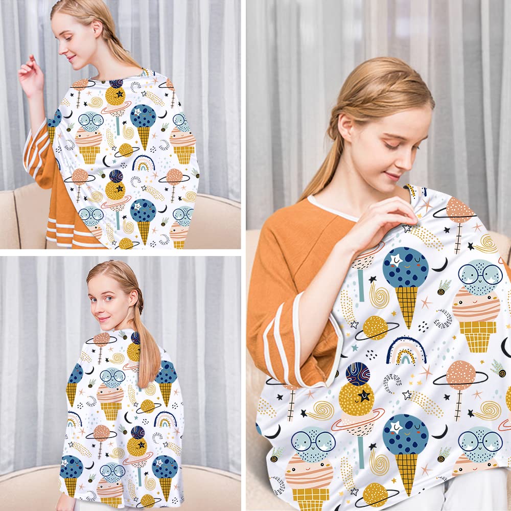Yoofoss infinity scarf doubles as a versatile nursing cover.