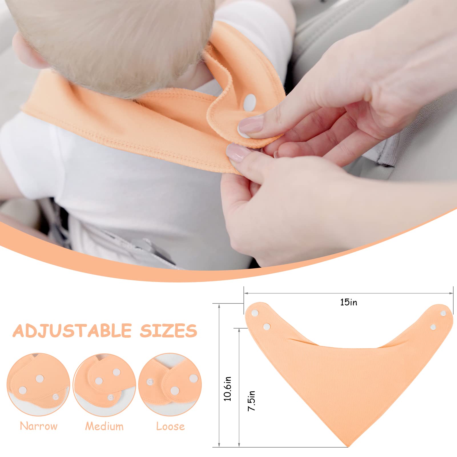 Yoofoss machine-washable and durable bib designed for everyday use.