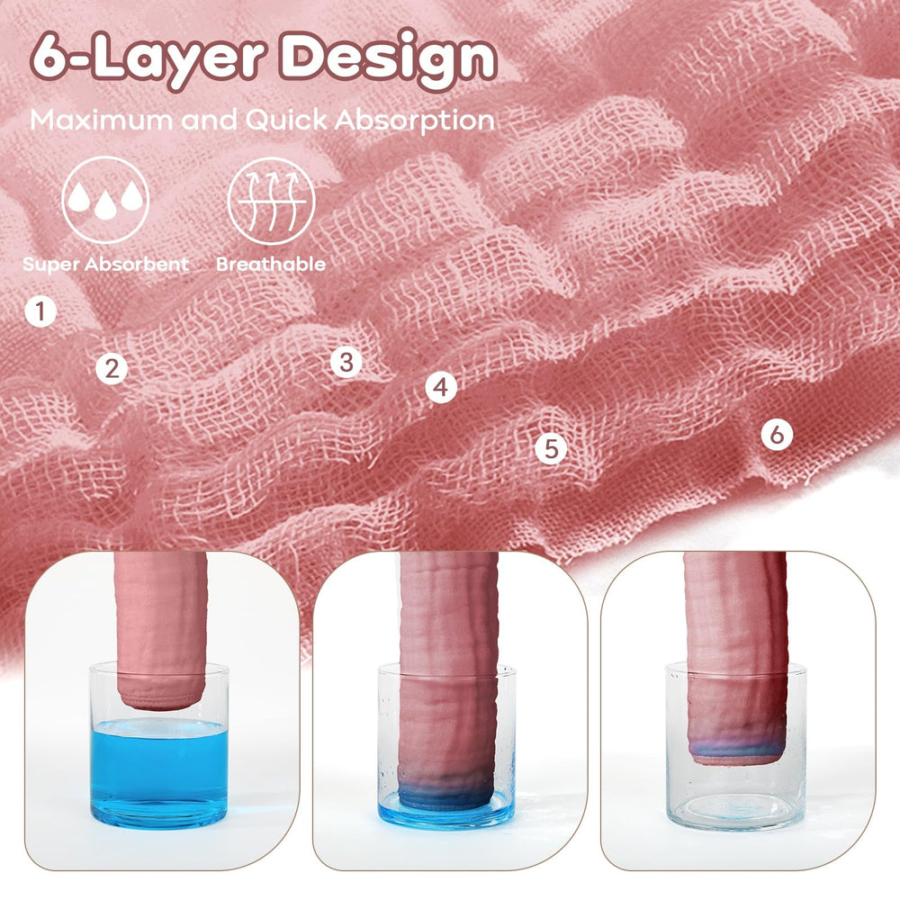 Yoofoss muslin baby washcloths sized 12x12 inches for baby face towels