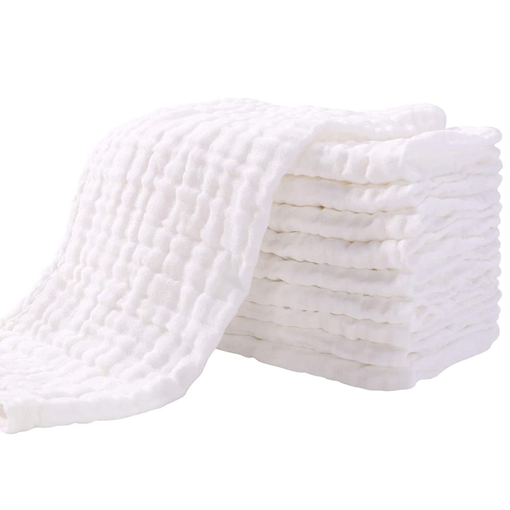 Yoofoss Muslin Burp Cloths provide full coverage during feeds
