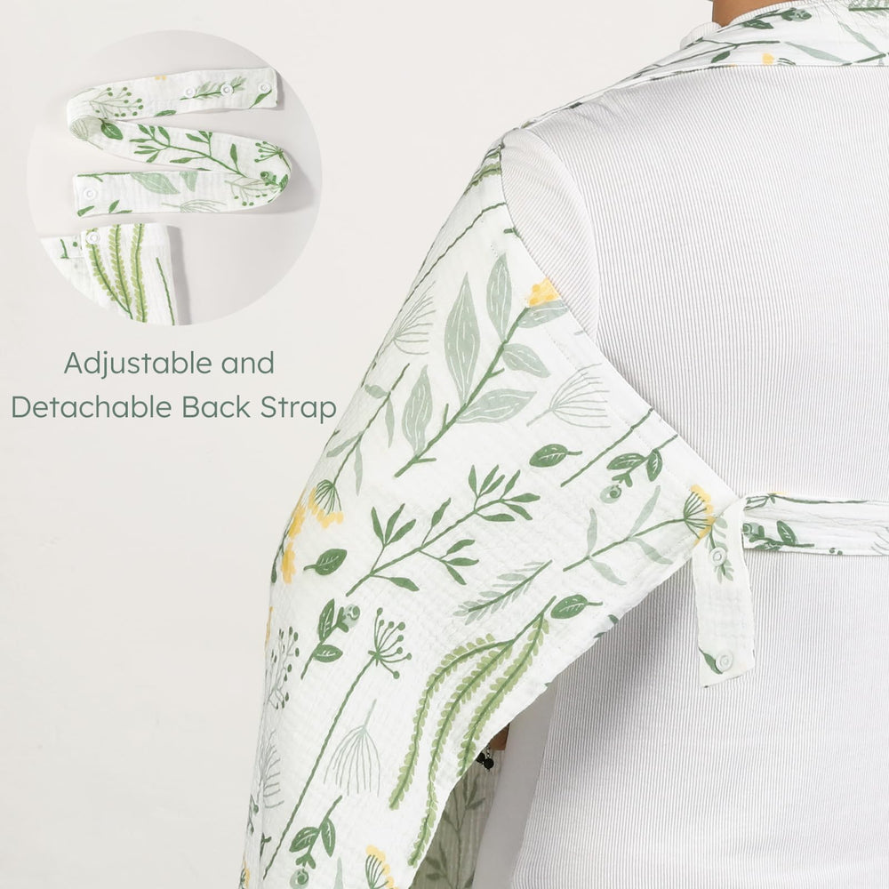 Yoofoss Nursing Cover features adjustable straps for a secure, customized fit.
