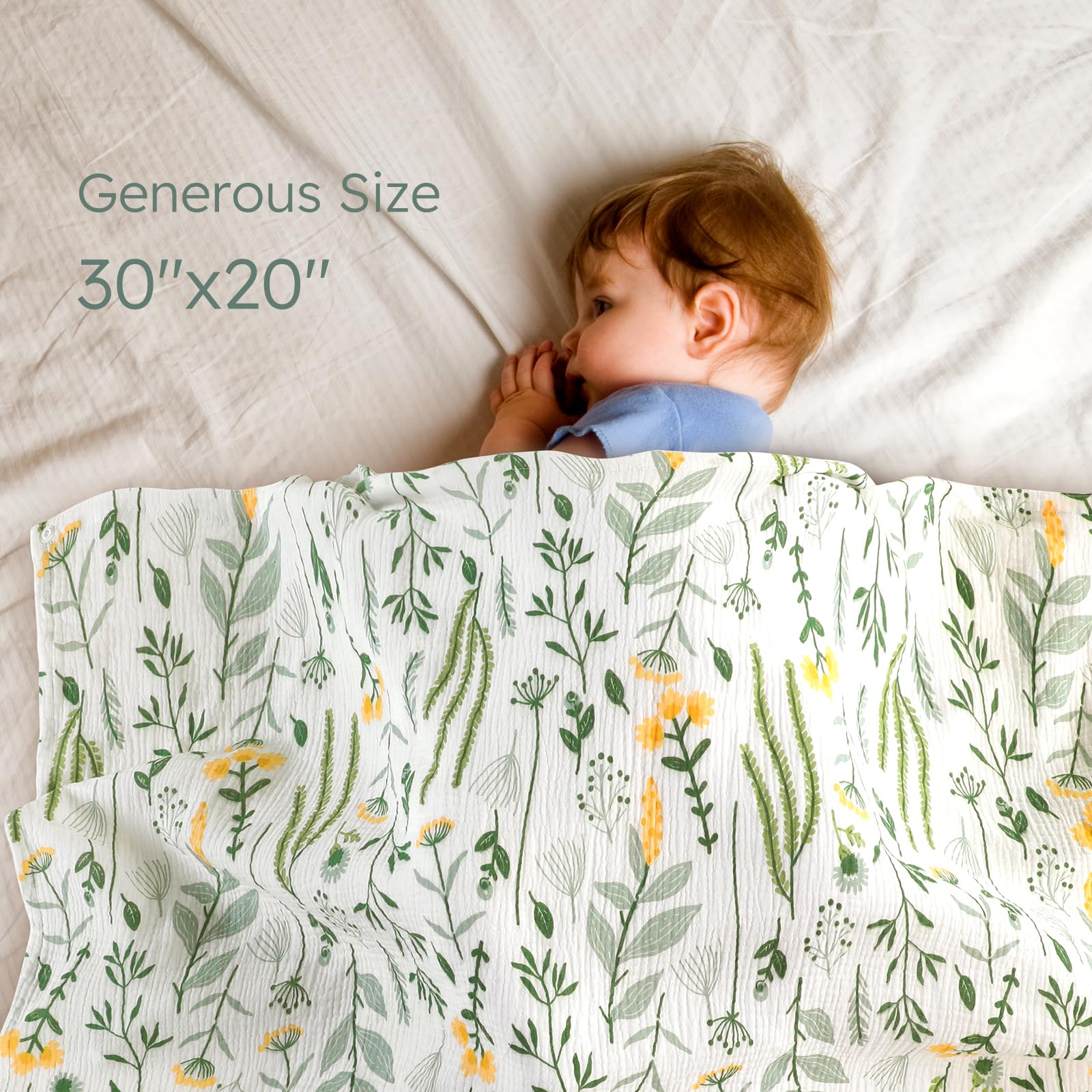 Yoofoss Muslin Nursing Cover doubles as stroller and car-seat canopy.