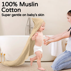 Yoofoss muslin organic cotton closeup fabric highlights breathable softness