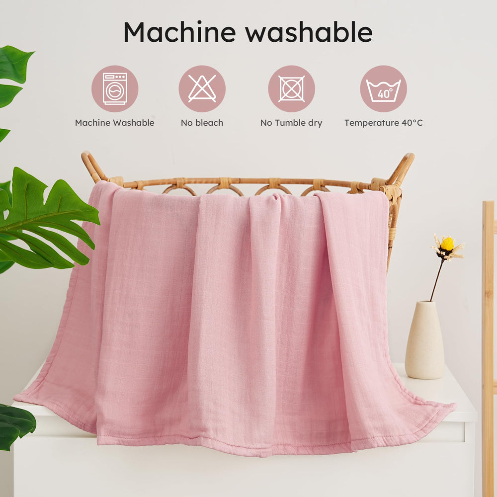 Yoofoss muslin swaddle blanket presented as a thoughtful baby shower gift