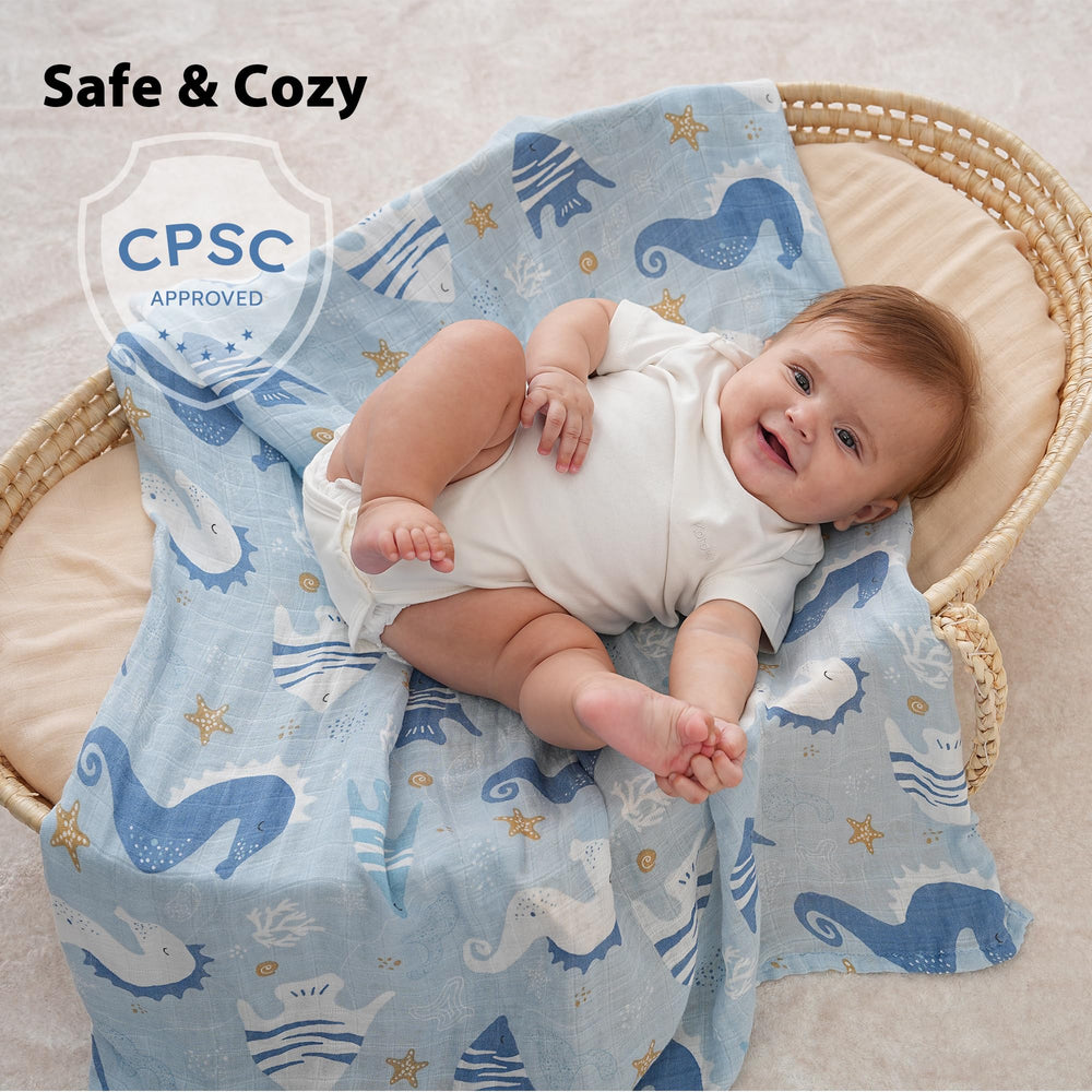 Yoofoss Muslin Swaddle Blanket nursing-cover friendly for discreet feeds
