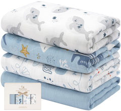 Yoofoss Muslin Swaddle Blanket soft texture for newborn comfort