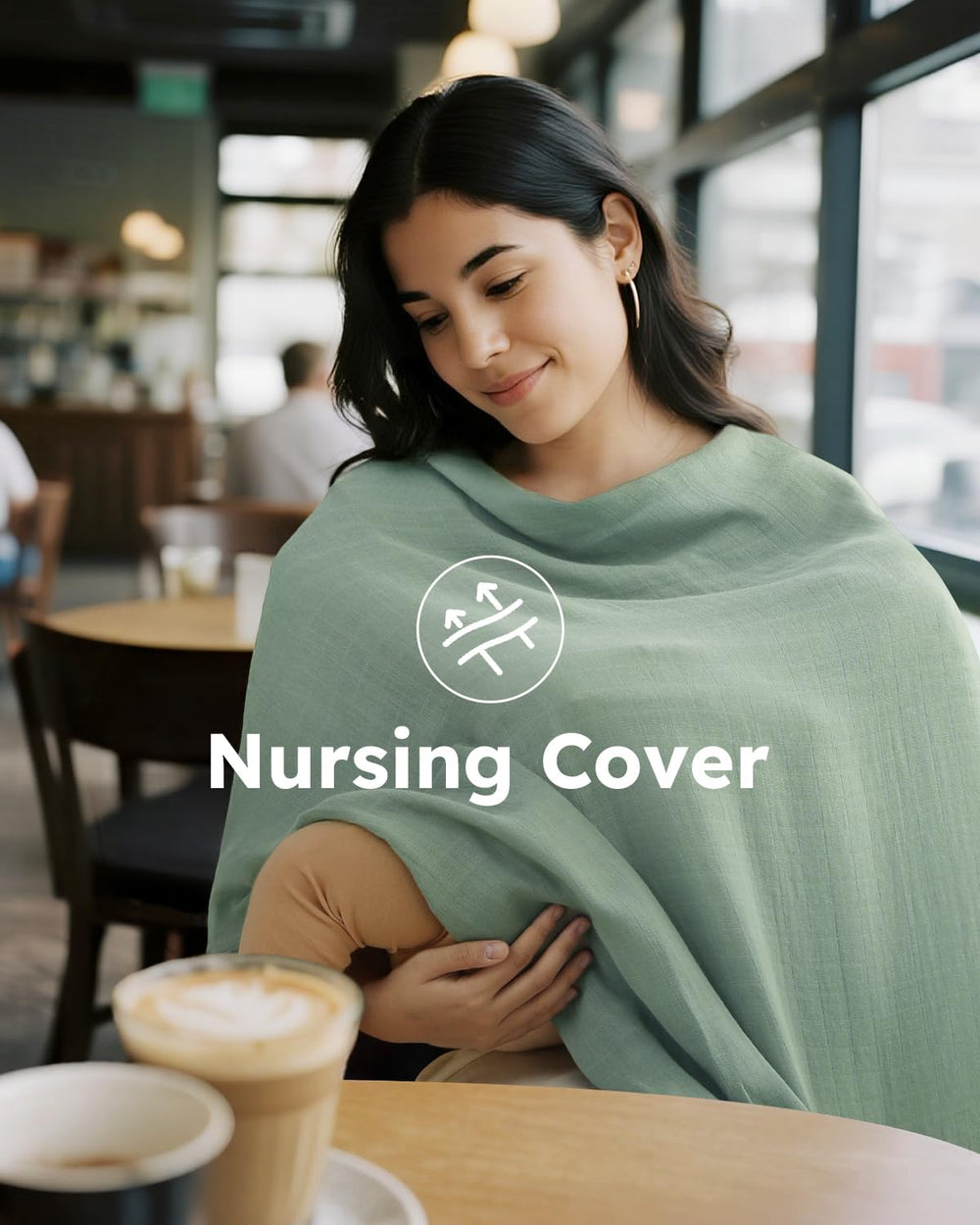 Yoofoss muslin swaddle blanket swaddling use—secure, cozy wrap for baby.
