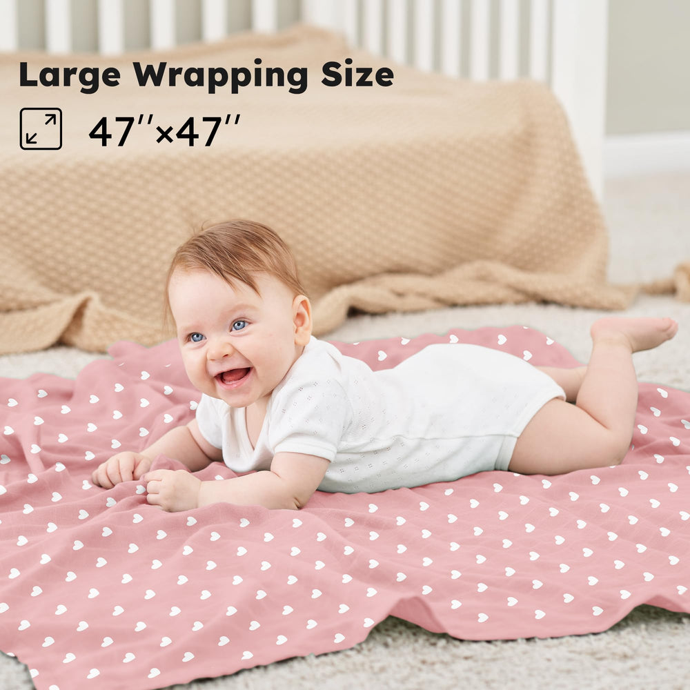Yoofoss muslin swaddle-stroller-cover provides sunshade on outings.