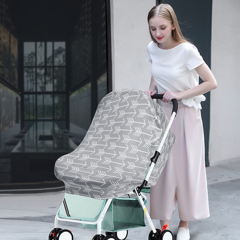Yoofoss nursing cover folds compactly for easy storage on outings.