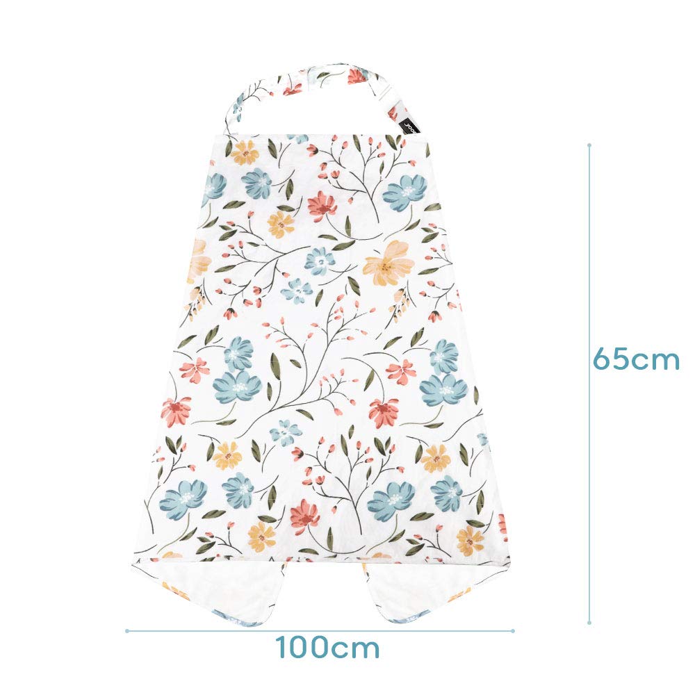 Yoofoss nursing cover floral pattern adds autumn style