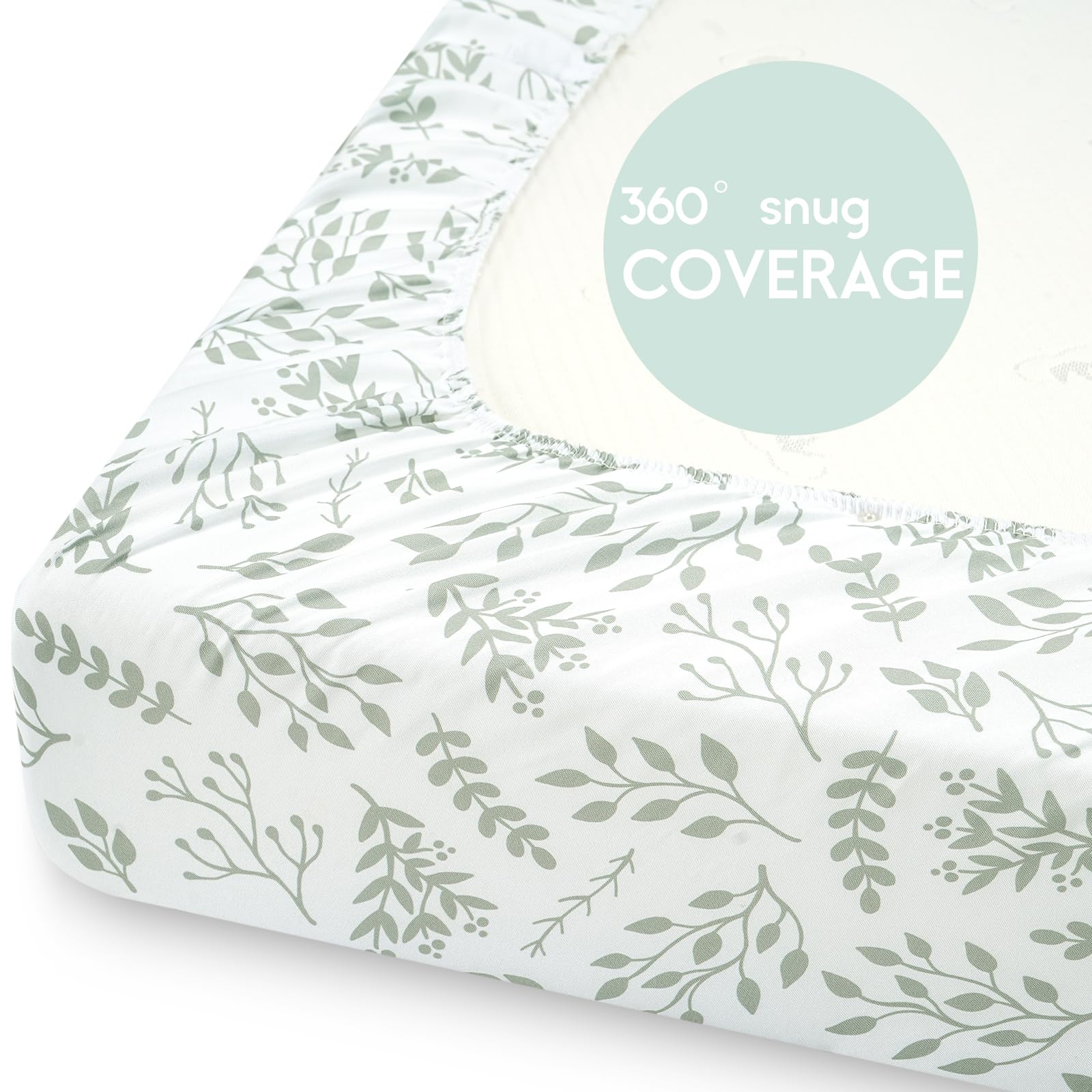 Yoofoss Green Leaf color option blends with nursery décor beautifully