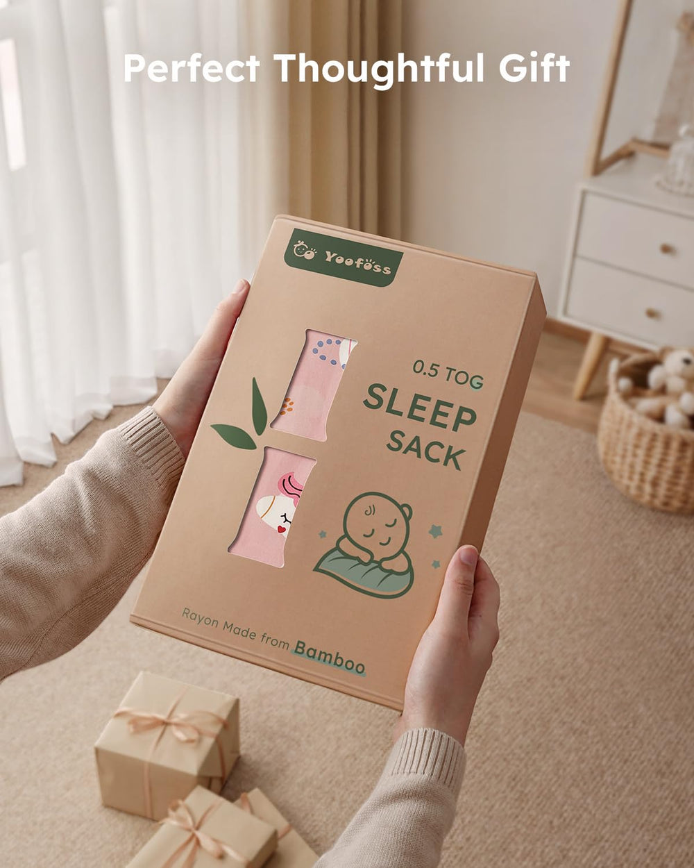 Yoofoss pink unicorn sleep sack ideal for naps at home