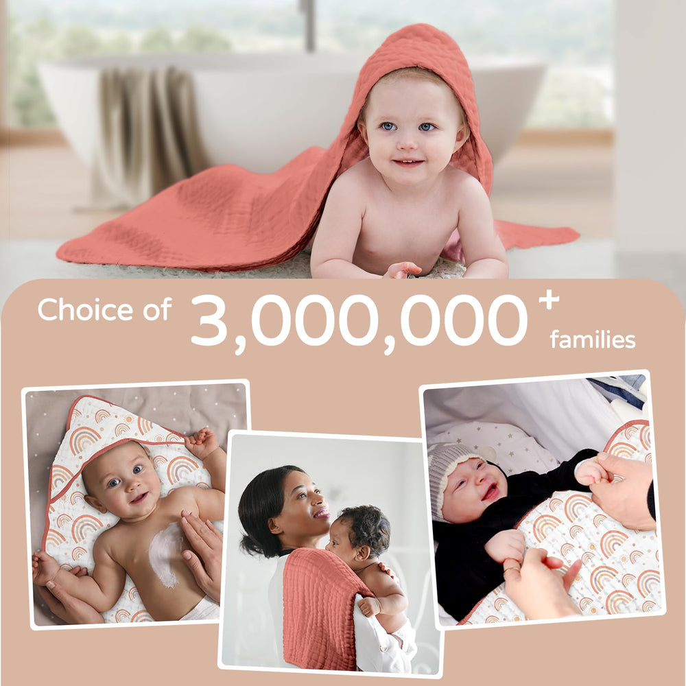 Yoofoss hooded towel suitable for pool or beach, quick drying and wrap.