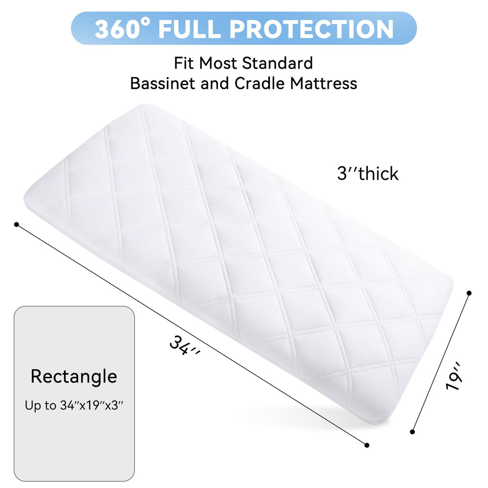 Yoofoss quilted fabric highlights breathable layers that help regulate sleeping temperature.