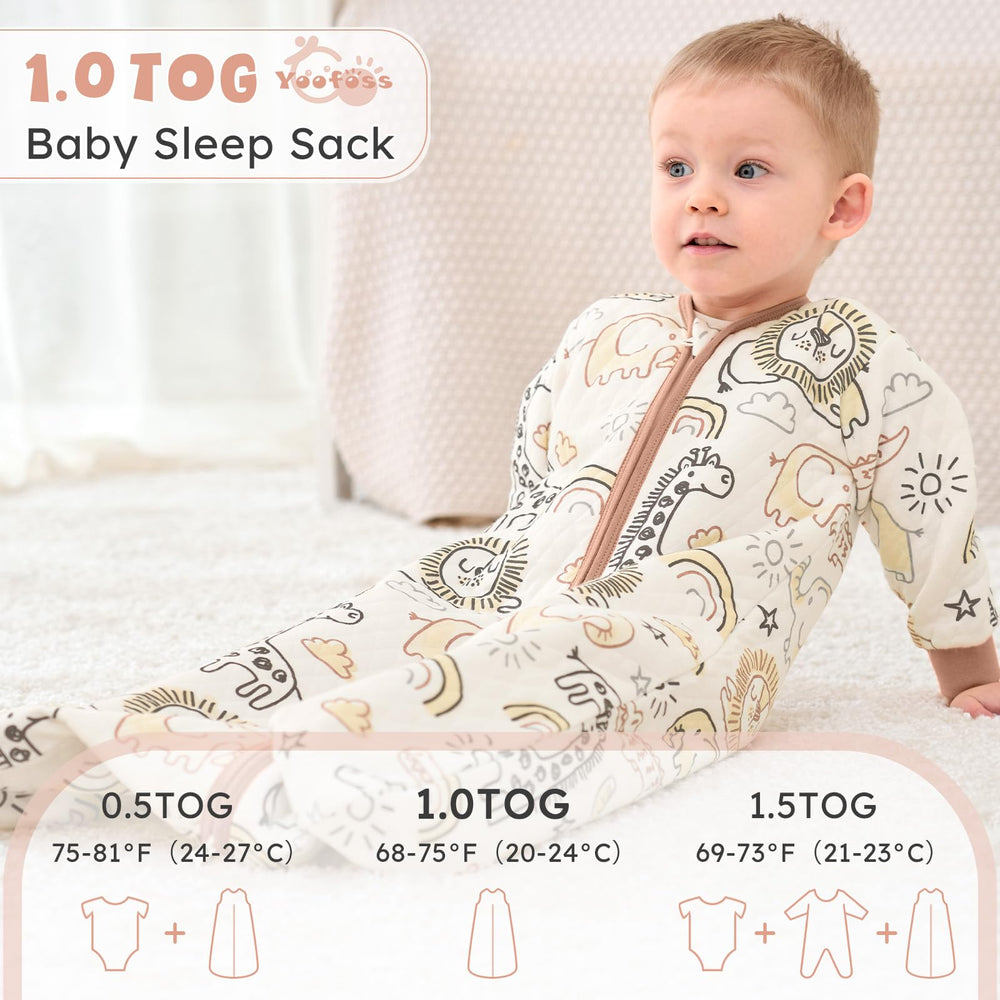 Yoofoss quilted design sleep sack — even fill distribution for durability
