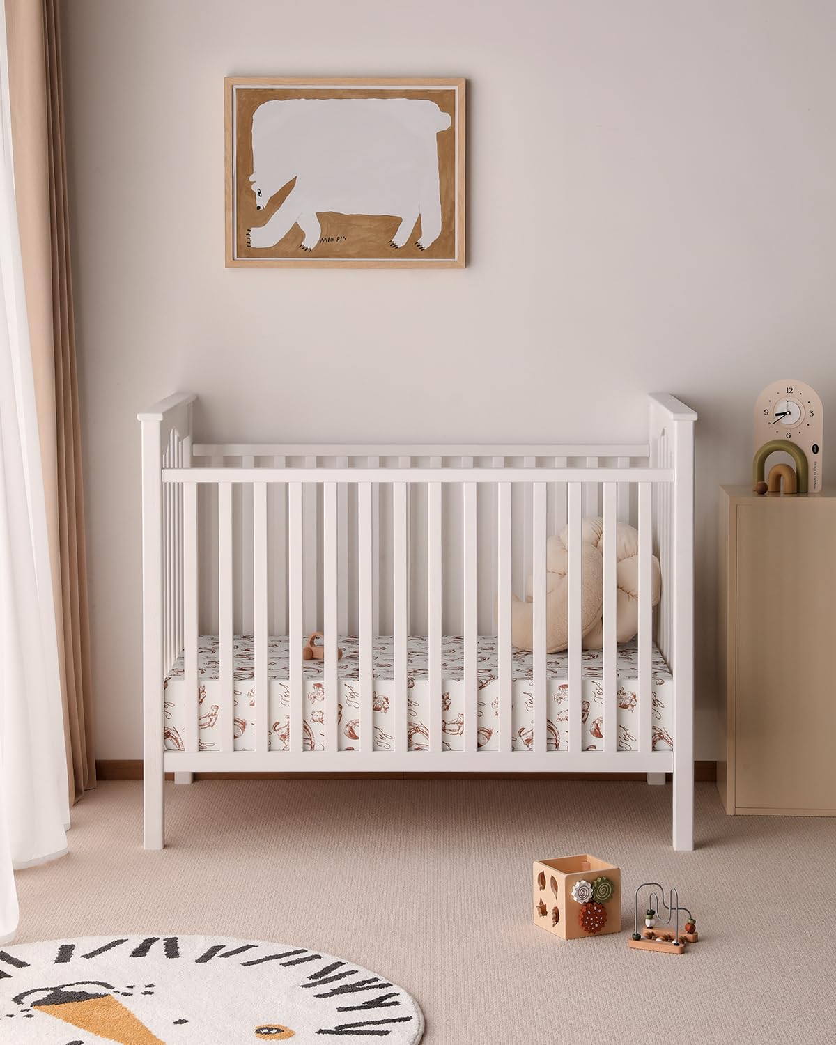 Yoofoss rocking horse pattern adds playful nursery accent