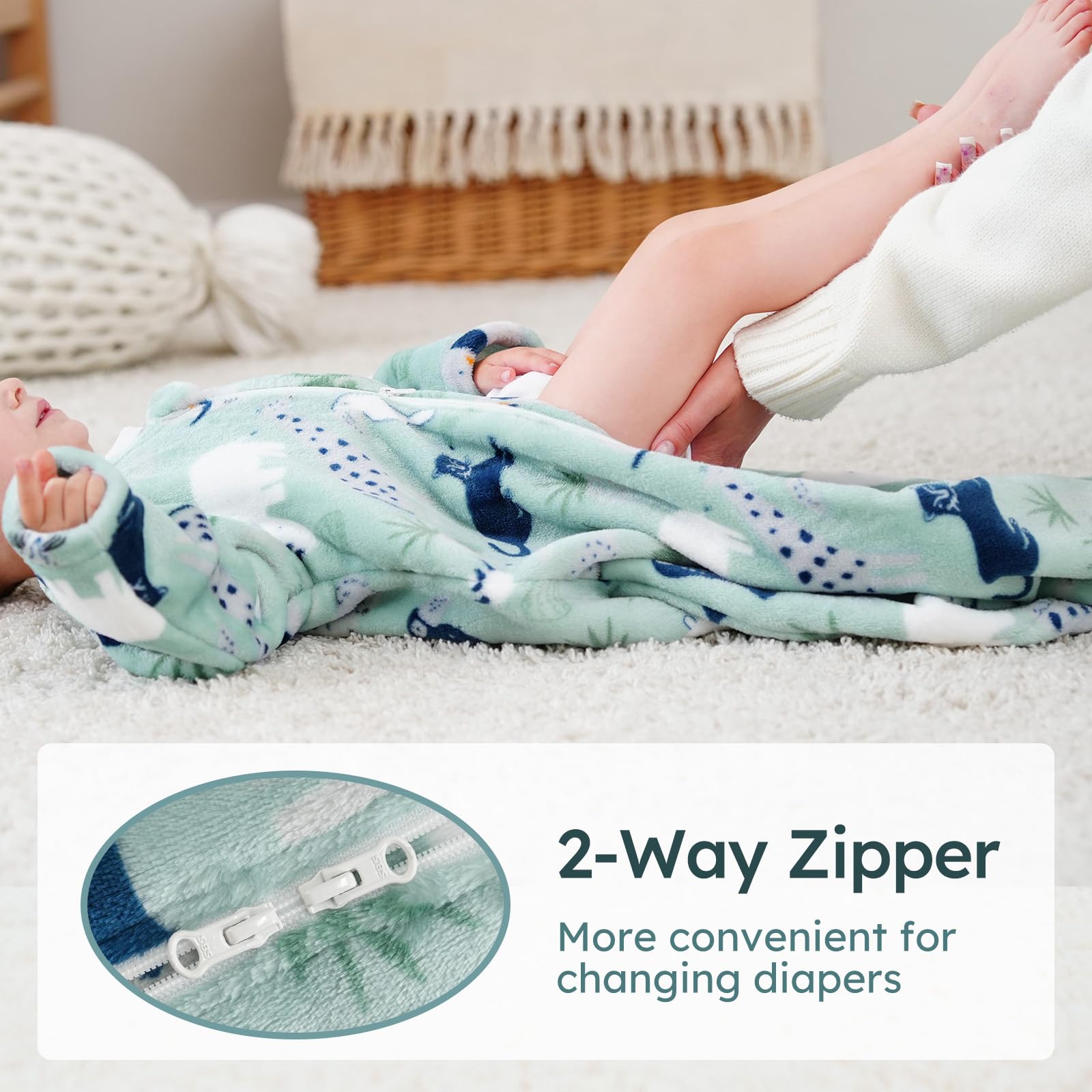 Yoofoss safety-certified sleep sack designed for safe, cozy sleep environments.