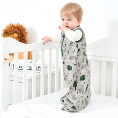 Yoofoss sleep sack closeup shows smooth 2-way zipper for easy night diaper changes.