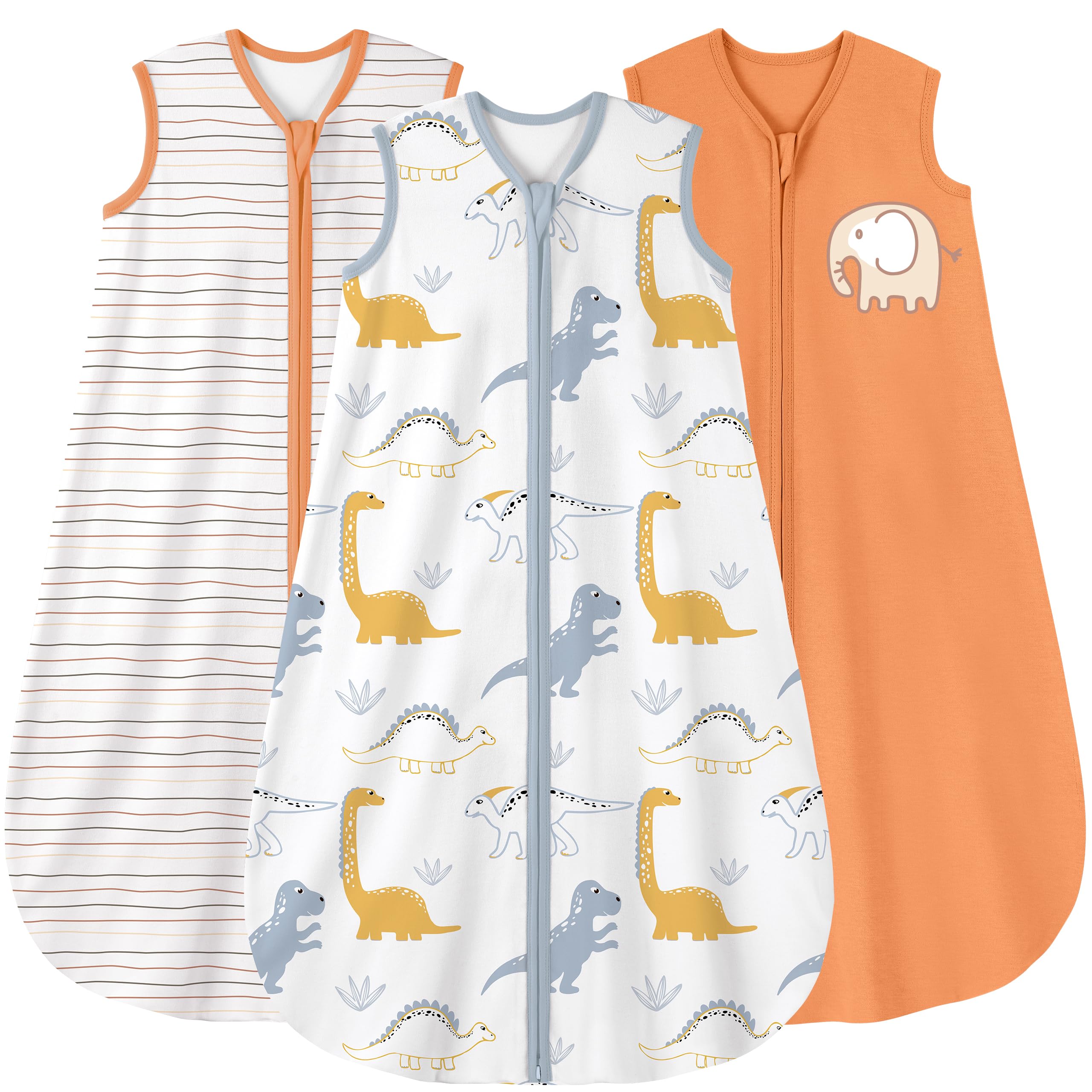 Yoofoss sleep sack 3-pack colors—soft, safe night wear for baby.